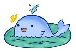 Cute Whale Transparent Background PNG Clip art