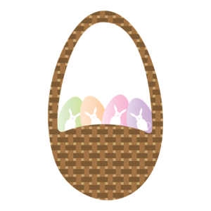Easter Basket Transparent Background PNG Clip art