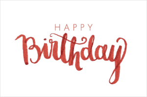 Happy Birthday Calligraphy PNG Image PNG Clip art