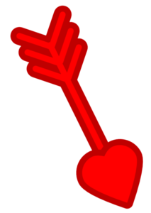 Heart Cupid Arrow Transparent Background Clip art