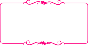 Pink Border Frame Transparent Background PNG Clip art