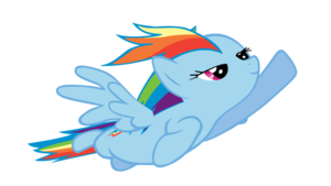 Rainbow Dash Flying PNG HD PNG Clip art