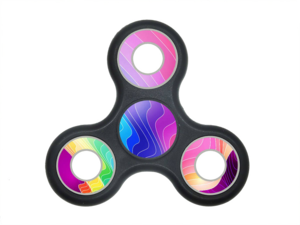 Rainbow Fidget Spinner PNG HD Clip art