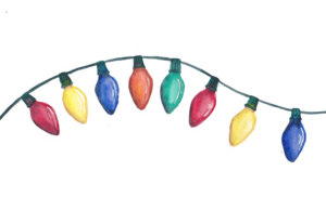 Strand Of Christmas Lights PNG Pic PNG Clip art