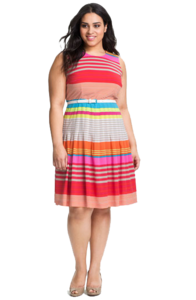 Striped Dress PNG File PNG Clip art