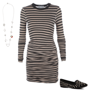Striped Dress PNG Image PNG Clip art