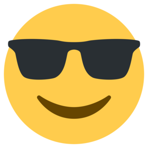 Sunglasses Emoji PNG Transparent Background Clip art