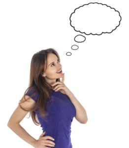 Thinking Woman Transparent Background PNG Clip art