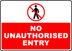 Unauthorized Sign PNG Picture PNG Clip art
