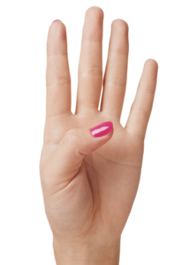 Women Hand Showing Four Finger PNG PNG Clip art