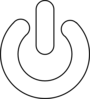 Blue Power Button icon png