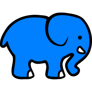 Blue Elephant icon png