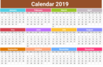 2019 Calendar PNG Pic icon png