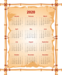 2020 Calendar PNG Transparent icon png