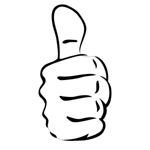 Black Thumbs Up PNG SVG Clip art for Web Download Clip 