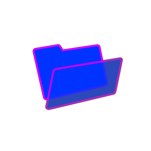Purple And Blue Folder icon png