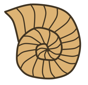 Sea Shell Silhouette icon png