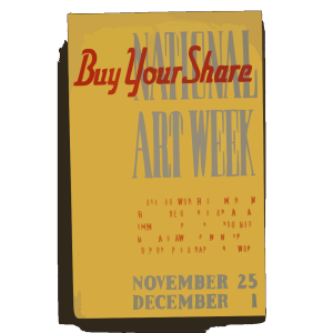 National Art Week Buy Your Share / Designed & Made By Iowa Art Program, W.p.a. icon png
