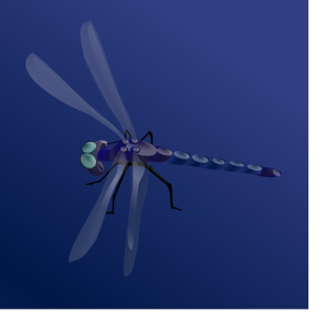 Blue Dragonfly icon png