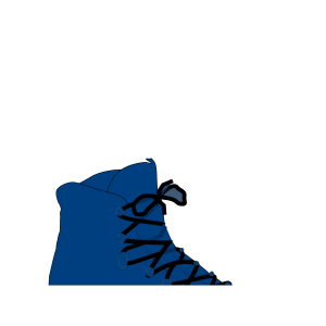 Dark Blue Boot icon png