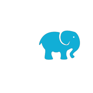  Elephant Blue icon png