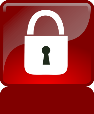 Closed Security Tube Red icon png