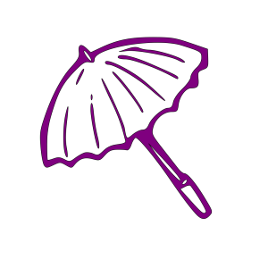 Purple Umbrella icon png