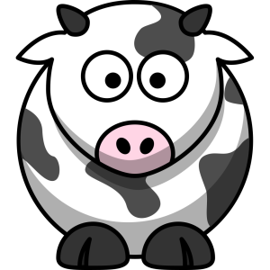 Free Cartoon Cow Clip Art icon png