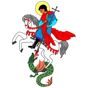 Saint George And Dragon Drawing icon png