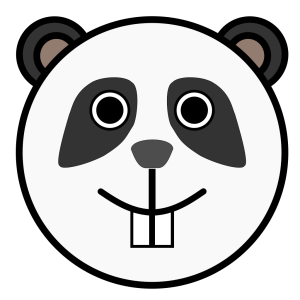 Panda Rounded Face icon png