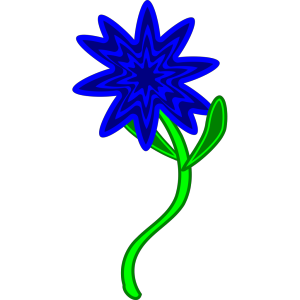 Blue Flower Design icon png