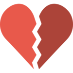 Broken Heart PNG File icon png