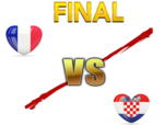 FIFA World Cup 2018 Final Match France VS Croatia PNG File icon png