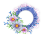 Floral Round Frame PNG Image icon png
