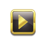Gold Play Button PNG Pic icon png