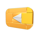 Gold Play Button Transparent Background icon png