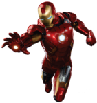 Iron Man Flying Transparent Background icon png