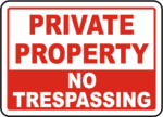 No Trespassing Sign PNG Transparent Image icon png