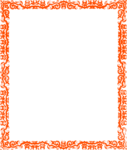 Orange Border Frame PNG Pic icon png