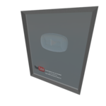 Silver Play Button PNG File icon png