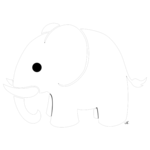 White Elephant Transparent Background icon png